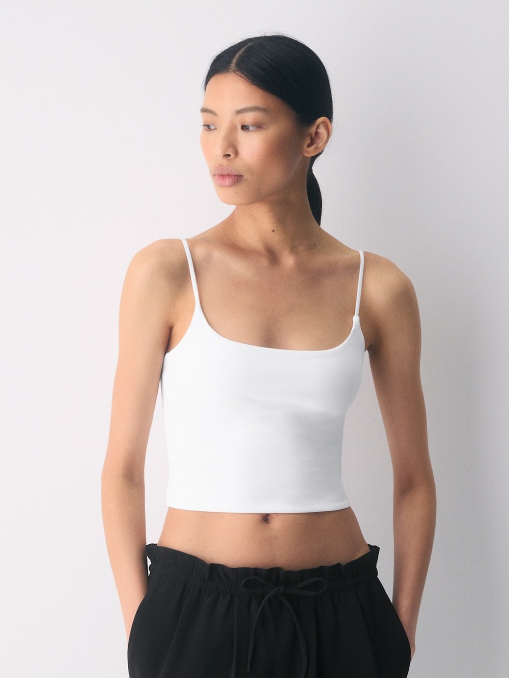 Aritzia White Adjustable Strap Camisole